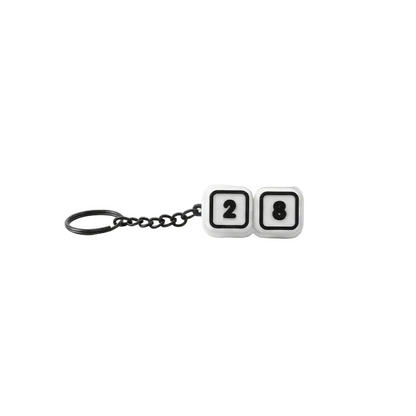 Black & White Clicker Keychain